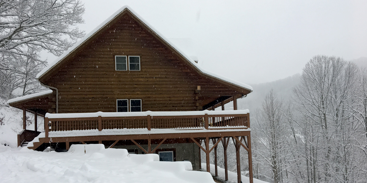 Misty View Cabin on winter